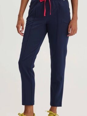 FYSEL® Sicily ‎Pintuck Tapered Scrub Pants Navy